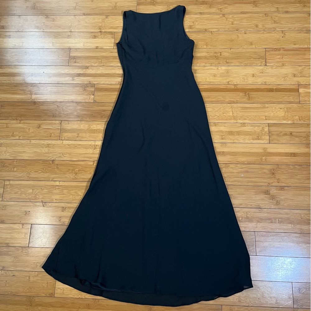 SOLD Y2K Vintage Alyn Paige Black Empire Waist Formal Dress Fairy Whimsigoth - Picture 9 of 12
